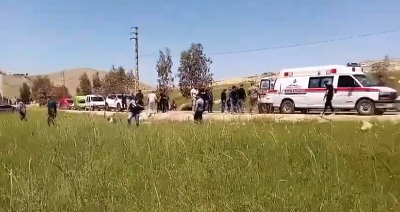 Scene of Israeli drone raid on Aitaroun